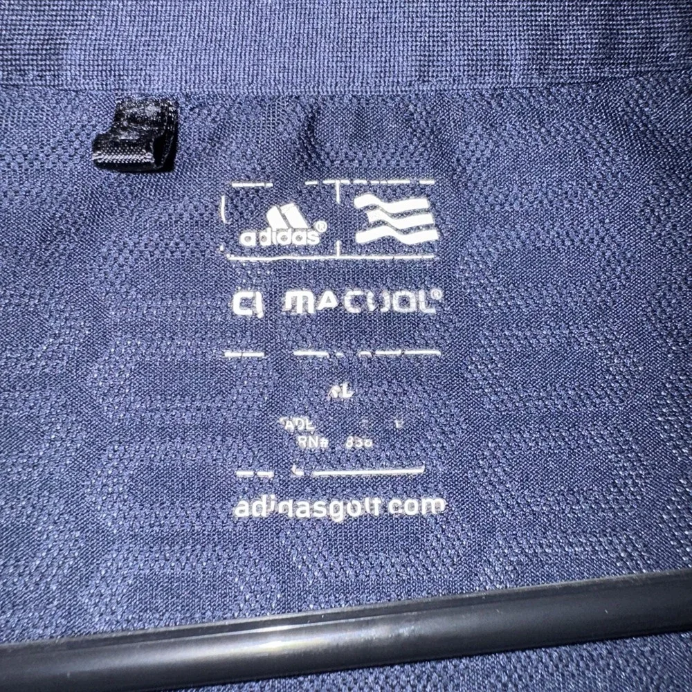 Men's XL adidas ClimaCool Pinehurst 1895 Navy Golf Polo Shirt